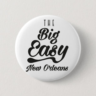 The Big Easy New Orleans Ronde Button 5,7 Cm