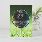 The Big Eight-Oh Golf 80th Birthday Party Kaart (Staand voorkant)