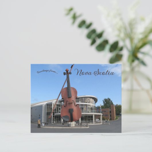 The Big Fiddle in Sydney Nova Scotia Briefkaart (Staand voorkant)