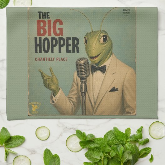 The Big Hopper: een Parodie Theedoek (Gevouwen)