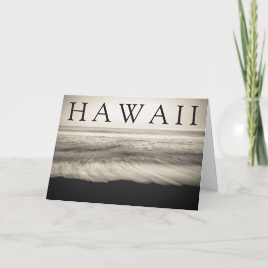 The Big Island Beach Hawaii | Dank u Bedankkaart (Voorkant)