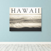 The Big Island-strand Hawaï Canvas Afdruk (Insitu (Houten vloer))