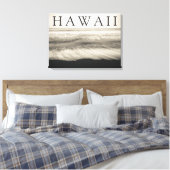 The Big Island-strand Hawaï Canvas Afdruk (Insitu (Slaapkamer))