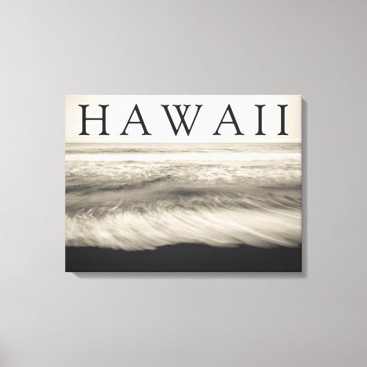 The Big Island-strand Hawaï Canvas Afdruk (Voorkant)