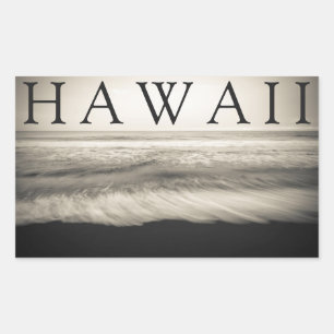 The Big Island-strand Hawaï Rechthoekige Sticker