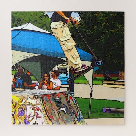 The Big Jump - Scooter Trick Legpuzzel (Verticaal)