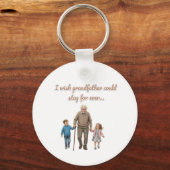 The Big Love grandfather And Grandchildren Sleutelhanger (Voorkant)