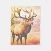 The big Old Bull Elk Fleece Deken (Voorkant)