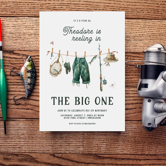 The Big One | 1e verjaardag vissen Kaart