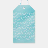 The Big One Beach 1st Birthday Dank u Gift Label Cadeaulabel (Achterkant)