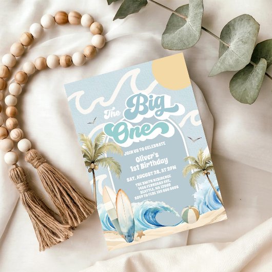 The Big One Beach Party Summer 1st Birthday  Kaart