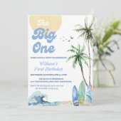 The Big ONE Beach Verjaardagsfeest Kaart (Staand voorkant)
