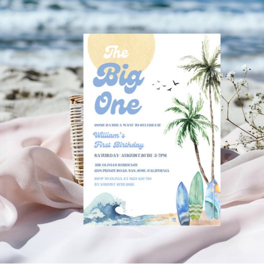 The Big ONE Beach Verjaardagsfeest Kaart