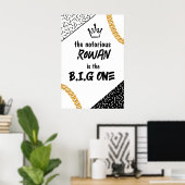 The Big One, Birthday 90's Hip Hop Party Poster (Thuiskantoor)