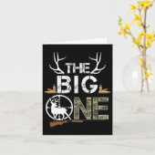 The Big One Birthday Boy Deer Hunter Camouflage 1s Kaart (Gele Bloem)