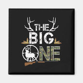 The Big One Birthday Boy Deer Hunter Camouflage 1s Magneet (Voorkant)