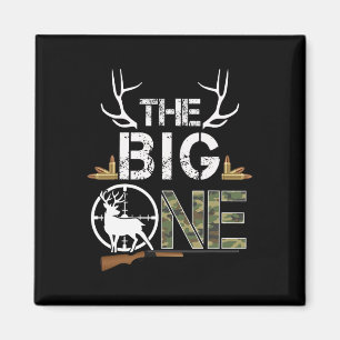 The Big One Birthday Boy Deer Hunter Camouflage 1s Magneet