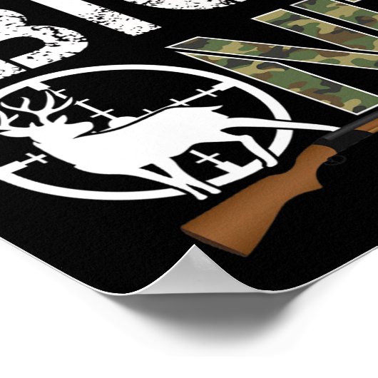 The Big One Birthday Boy Deer Hunter Camouflage 1s Poster (Hoek)