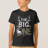 The Big One Birthday Boy Deer Hunter Camouflage 1s T-shirt (Voorkant)