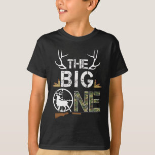 The Big One Birthday Boy Deer Hunter Camouflage 1s T-shirt