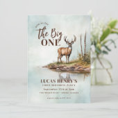 The Big ONE Deer eerste jacht 1e verjaardag Kaart (Staand voorkant)