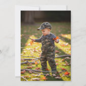 The Big ONE Deer eerste jacht 1e verjaardag Kaart (Achterkant)