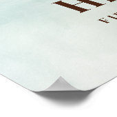 The Big ONE Deer eerste jacht 1e verjaardag Poster (Hoek)