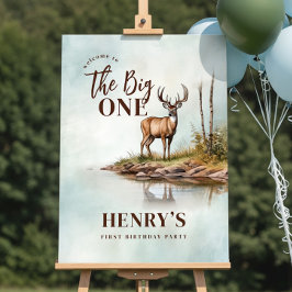 The Big ONE Deer eerste jacht 1e verjaardag Poster