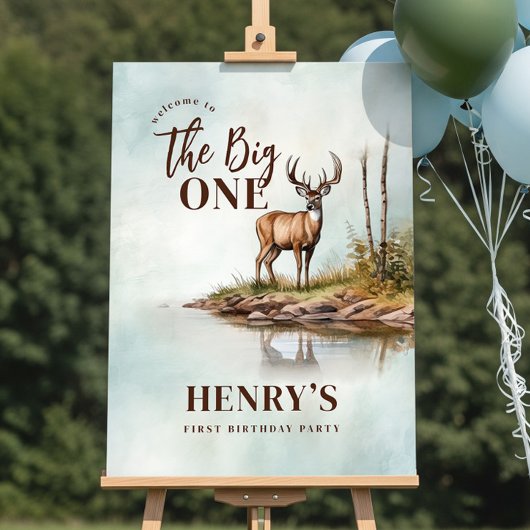 The Big ONE Deer eerste jacht 1e verjaardag Poster