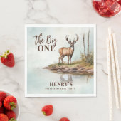 The Big ONE Deer eerste jacht 1e verjaardag Servet (Insitu)
