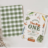 The Big One Fishing Birthday Invitation Kaart