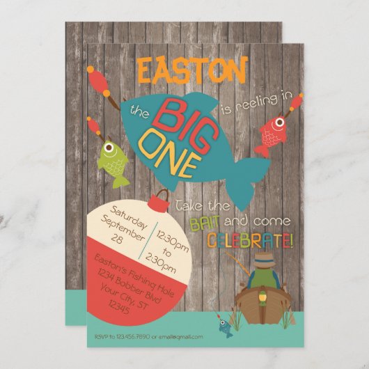 The Big One - Geviste uitnodiging van de eerste ve (Voorkant / Achterkant)