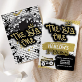 The Big One Hip Hop 1e Verjaardag uitnodiging