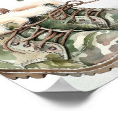 The Big One Hunting Camo Welcome Sign Poster (Hoek)