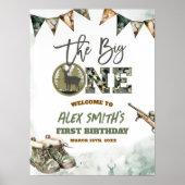 The Big One Hunting Camo Welcome Sign Poster (Voorkant)