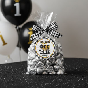 The Big ONE Retro 90's Hip Hop 1e verjaardag Ronde Sticker