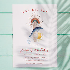 The Big One | Retro Zomer Surf Verjaardag Kaart