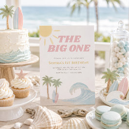 The Big One Roze Strand Surf Zomer Kust Kaart