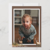 The Big One | Rustic Birthday Birthday Kaart (Achterkant)