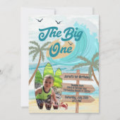 The Big One Surf Aangepaste Foto Grote Golf Surfpl Kaart (Voorkant)