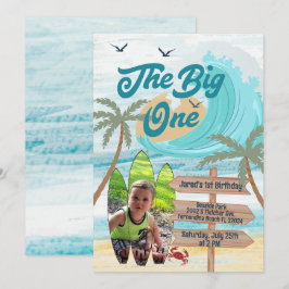 The Big One Surf Aangepaste Foto Grote Golf Surfpl Kaart