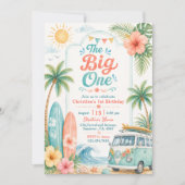 The Big One Surf Beach 1e verjaardag Kaart (Voorkant)