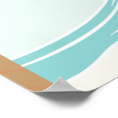 The Big One Surf Beach 1e Verjaardag Welkom Poster (Hoek)