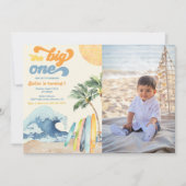 The Big One Surf Beach 1e Verjaardagsfoto Kaart (Voorkant)