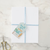 The Big One Surf Beach Bedankt Cadeaulabel (Met Touw)