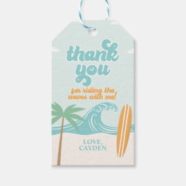 The Big One Surf Beach Bedankt Cadeaulabel