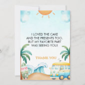 The Big One, Surf Birthday Bedankkaart (Voorkant)