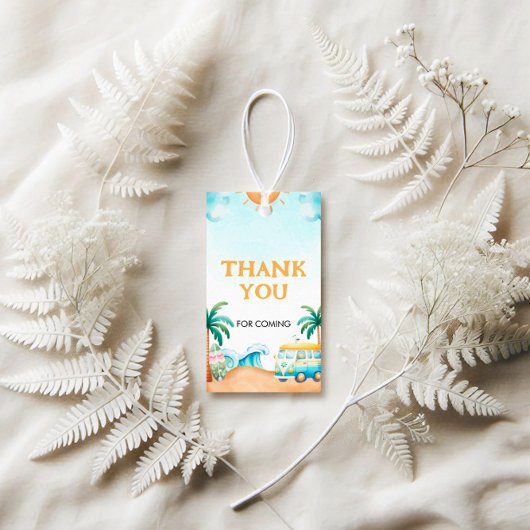 The Big One, Surf Birthday Cadeaulabel