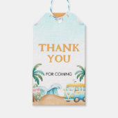 The Big One, Surf Birthday Cadeaulabel (Voorkant)