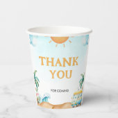 The Big One, Surf Birthday Papieren Bekers (Achterkant)